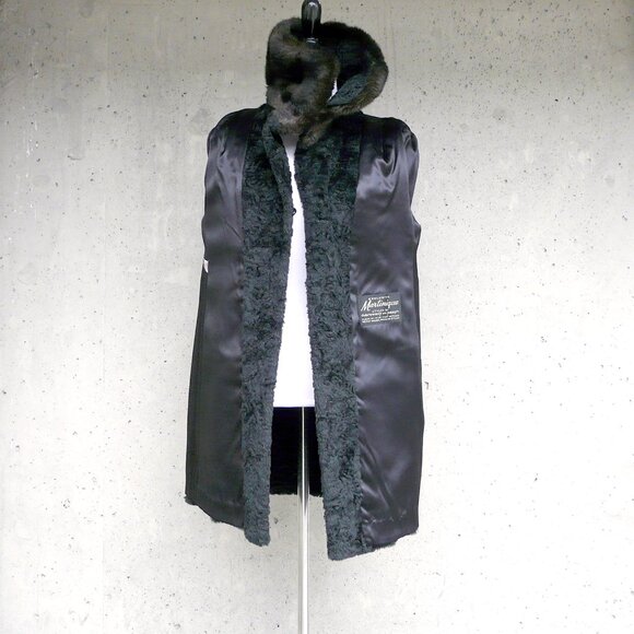 Vintage Dubrowsky & Joseph faux fur Persian / curly lamb coat / jacket, SM-MED - Picture 10 of 10